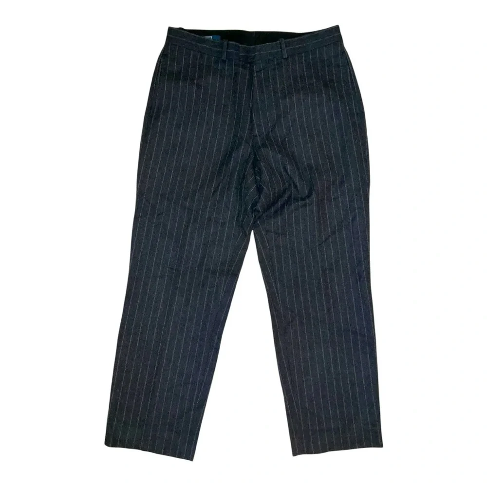 Vintage Polo Ralph Lauren Wool Striped Dress‎ Pants 34X30